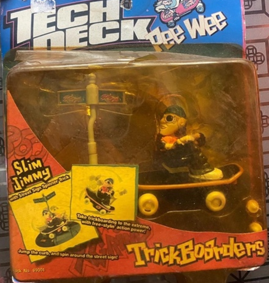 1999 Action Powered Tech Deck Trickboarders Slim Jimmy Figure