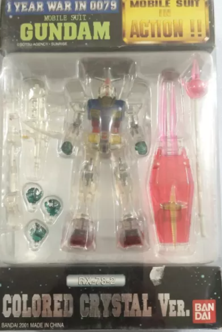 Bandai Mobile Suit in Action MSIA MIA RX-78-2 Colored Crystal ver Gundam Figure