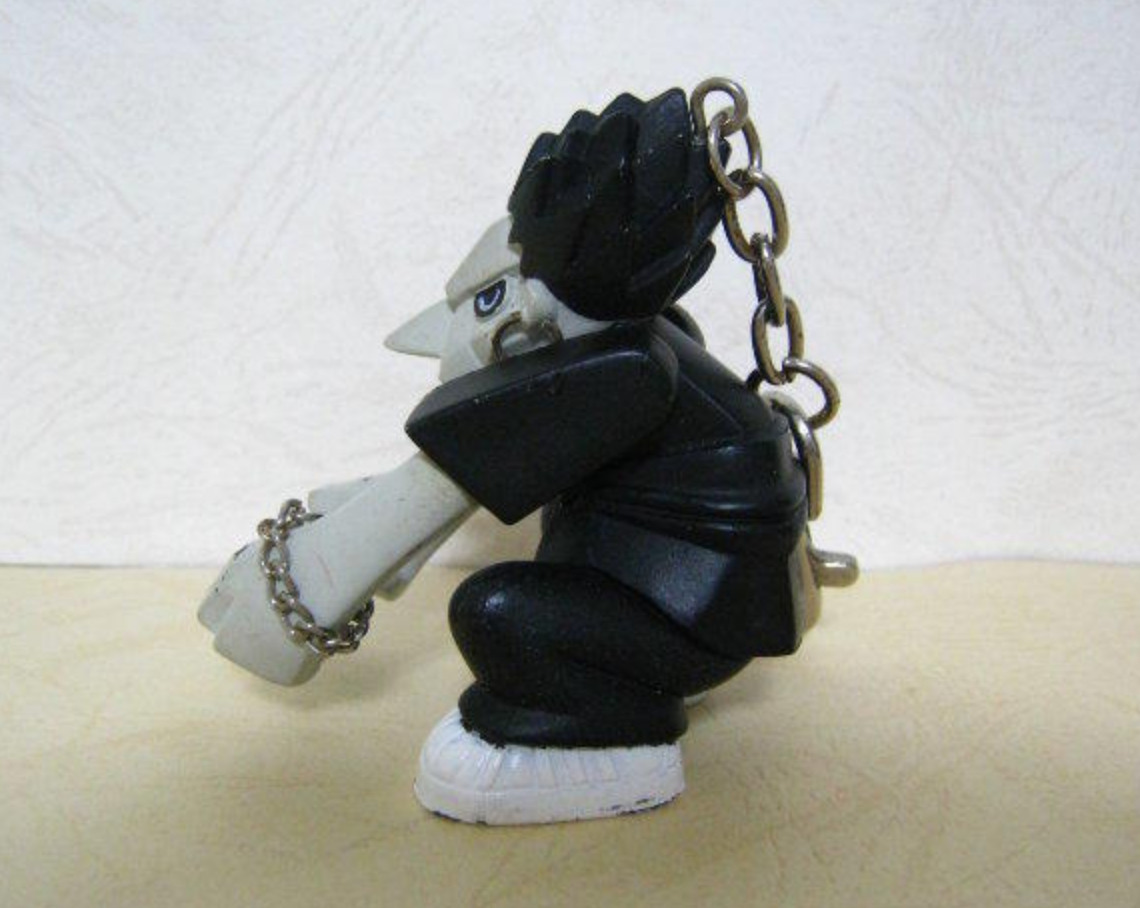 Michael Lau LMF Lazymuthafucka Crazysmiles Crazychildren Gardener Davy  Monochrome ver Key Chain Strap Vinyl Figure