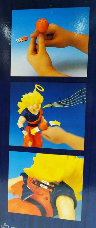 Japan 1989 Bird Studio Toei Animation Dragon Ball Music Sound Super Saiyan 3 Son Goku 16" Trading Figure