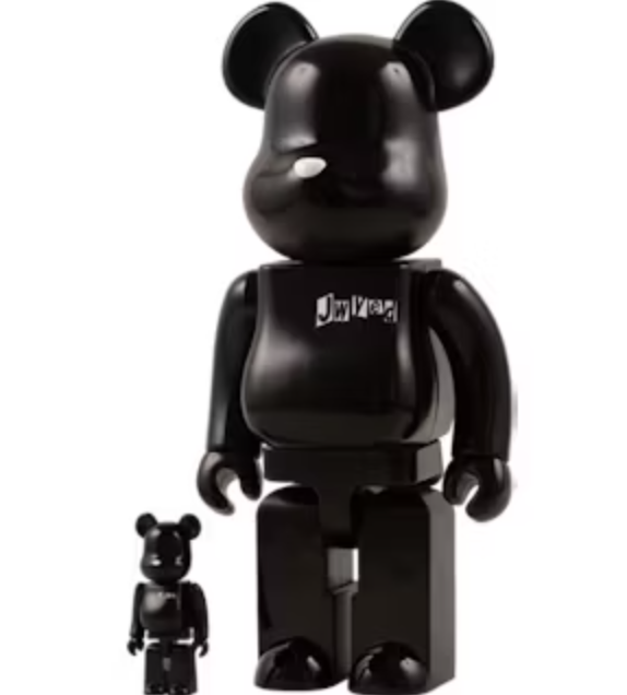 Medicom Toy 2007 Be@rbrick 400% 100% Jwyed w/ Dog Tag 11" Vinyl Collection Figure Set