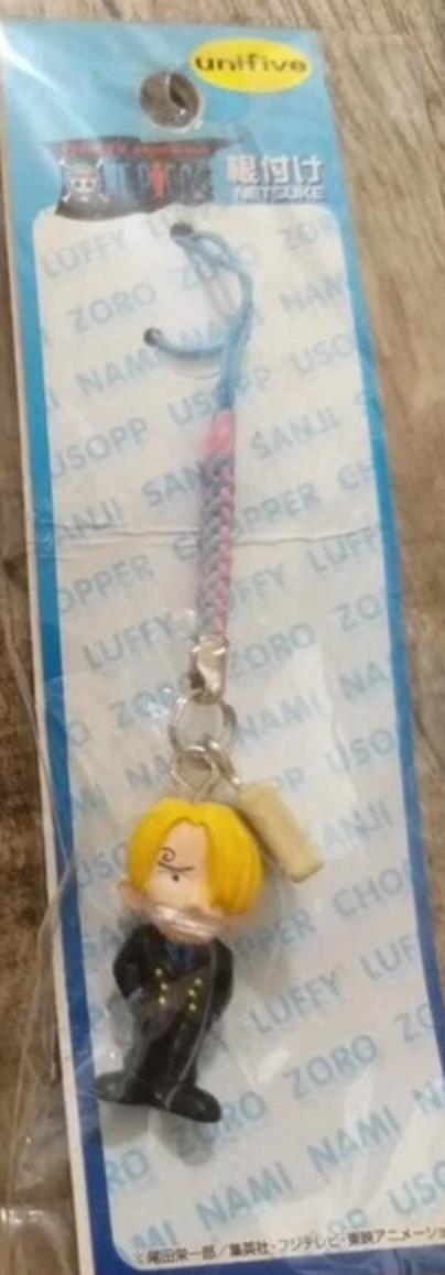 Unifive One Piece Netsuke Phone Strap Sanji Trading Figure
