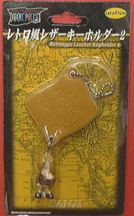 Unifive One Piece Retrotype Leather Key Holder Part 2 Sanji Trading Figure