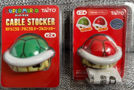 Taito Nintendo Super Mario Bros 2 Turtle Shell Cable Stocker Trading Figure Set