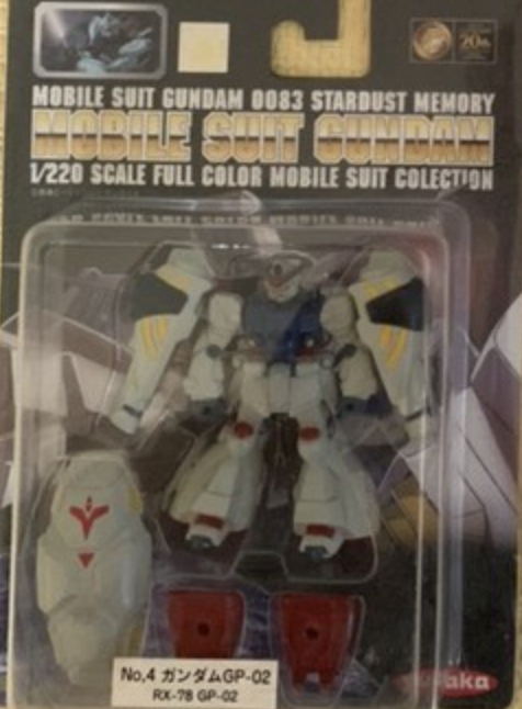 Yutaka 1/220 Mobile Suit Gundam 0083 Stardust Memory No 4 RX-78 GP-02 Trading Figure
