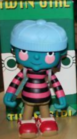 2001 Eric So Fun Sprite Soul Twin Girl 6" Vinyl Figure
