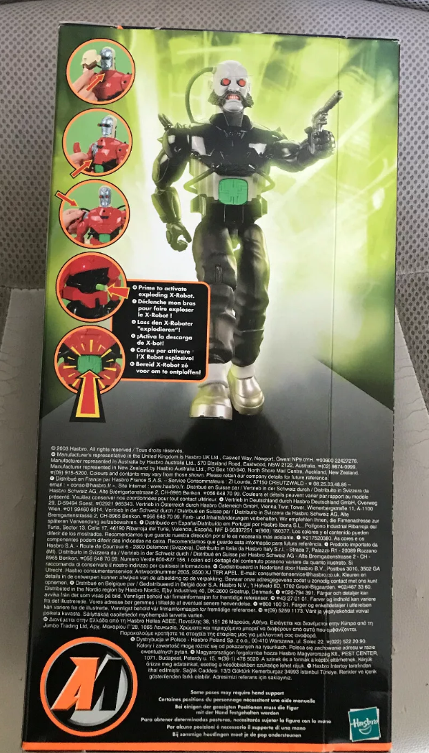 Hasbro 2003 Action Man Robot 12" Action Figure