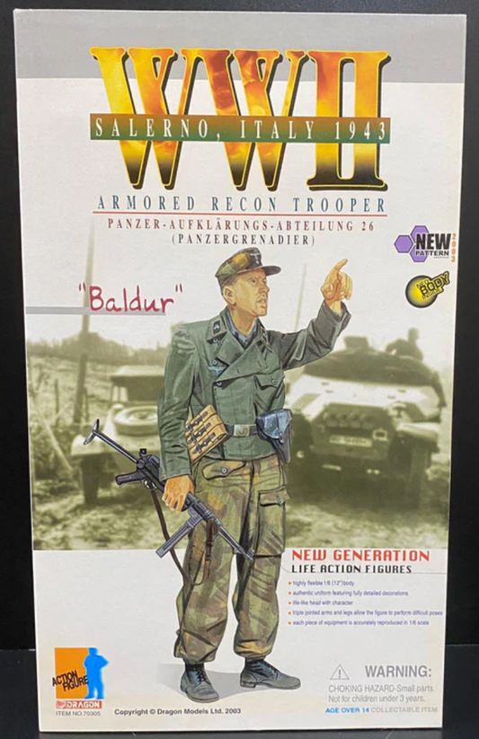 Dragon 12" 1/6 WWII Salerno Italy 1943 Armored Recon Trooper Baldur Action Figure