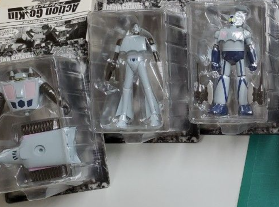 Banpresto 1999 Action Gokin Getter 1 2 3 Grey ver 3 Trading Figure Set
