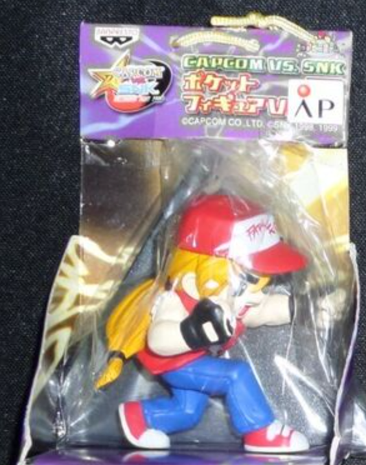 Banpresto Capcom vs SNK Street Fighter Terry Bogard Key Chain Holder Trading Figure
