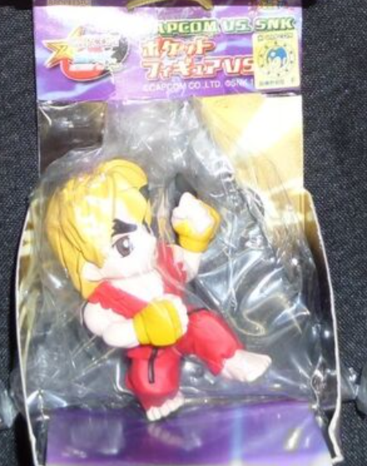 Banpresto Capcom vs SNK Street Fighter Ken Key Chain Holder Trading Figure
