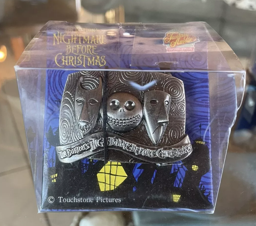 Sega 1998 Tim Burton The Nightmare Before Christmas Fantasy Amuse Metal Belt Buckle Trading Figure Type D