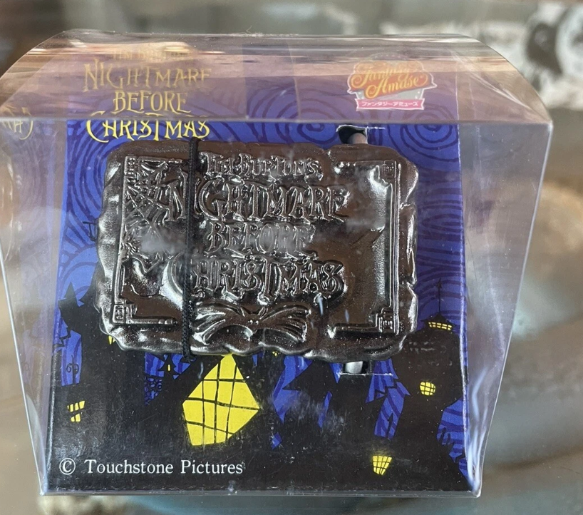 Sega 1998 Tim Burton The Nightmare Before Christmas Fantasy Amuse Metal Belt Buckle Trading Figure Type C