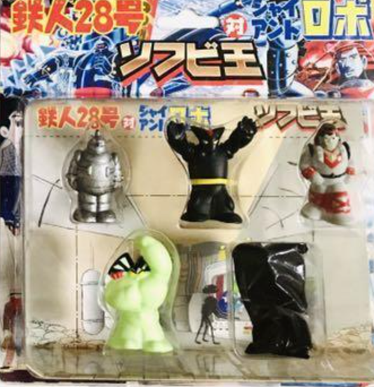 Sofubi King Tetsujin Ironman 28 vs Giant Robo 5 Mini Trading Figure Type B