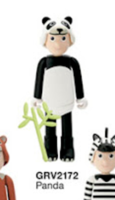 Cube Works 2004 Groovisions Brockmann Light Volume 02 Animals GRV2172 Panda 2.5" Vinyl Figure