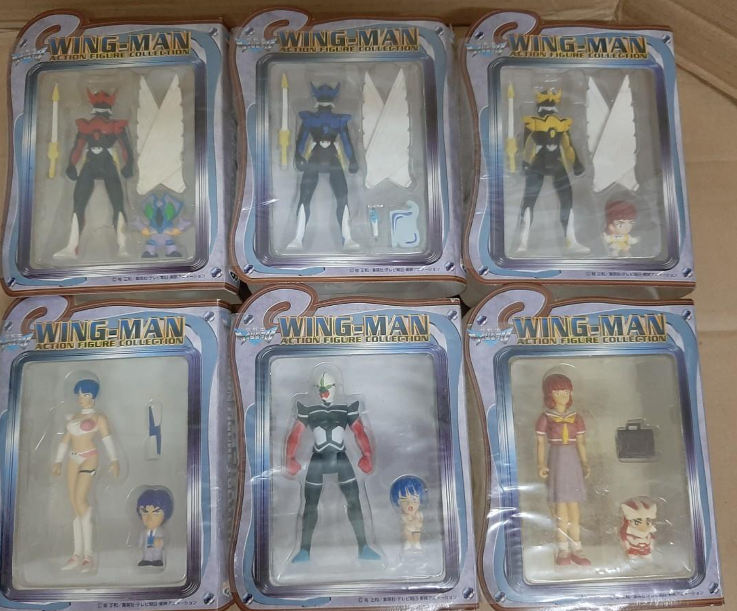 Banpresto 1999 Wing-Man 6 Action Collection Figure Set