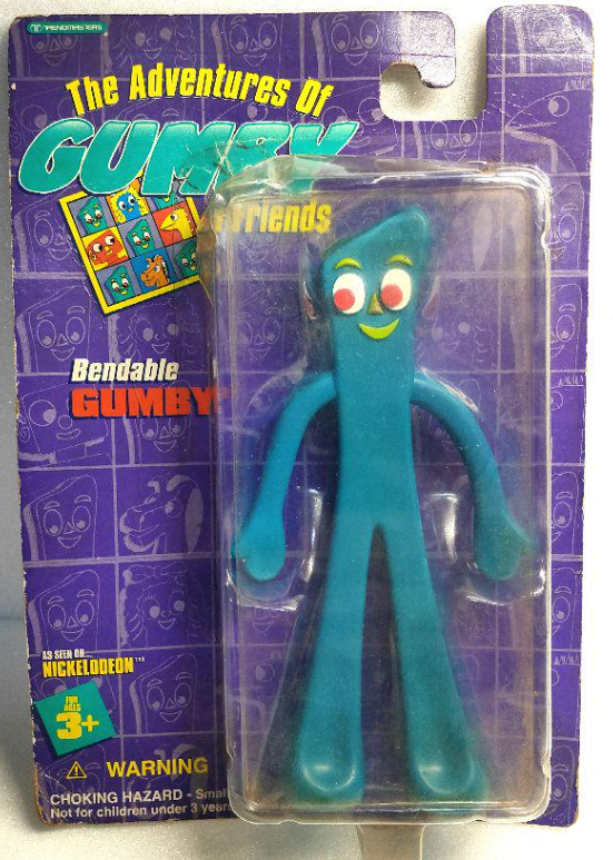 Trendmasters 1995 The Adventure of Gumby & Friends Gumby Bendable Action Figure