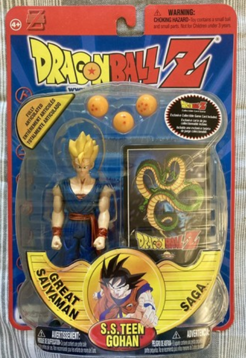 Irwin toys Dragon Ball Z Great Saiyaman Saga S.S Super Saiyan Teen Gohan 6" Action Figure