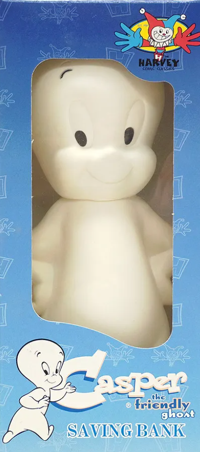 Von Traumer Harvey Comic Classics 1999 Casper The Friendly Ghost Saving Bank 8" Vinyl Figure