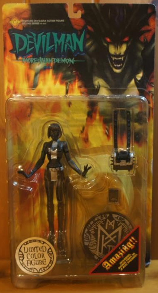 Fewture Devilman Go Nagai More Than Demon Miki Makimura w/ Taro Makimura Limited Color Black ver Action Figure
