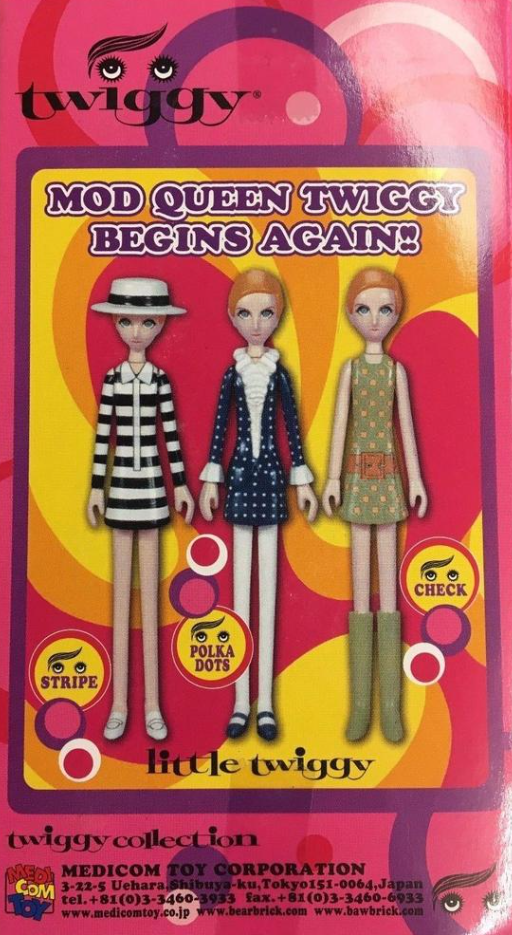 Medicom Toy 2004 Twiggy Collection No 001 002 003 Little Twiggy 3 4" Trading Figure Set