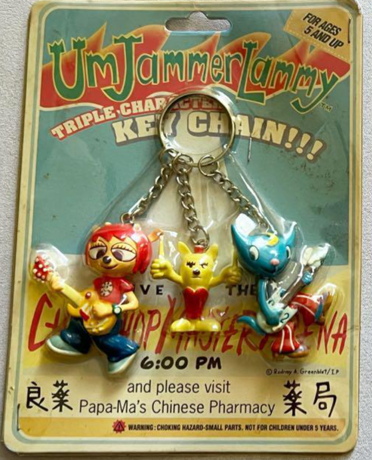 Um Jammer Lammy Triple Character Key Chain Holder Mascot Strap Trading Figure