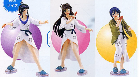 Sega Prize 2004 Love Hina Again Visual Package Table Tennis 3 Trading Figure Set