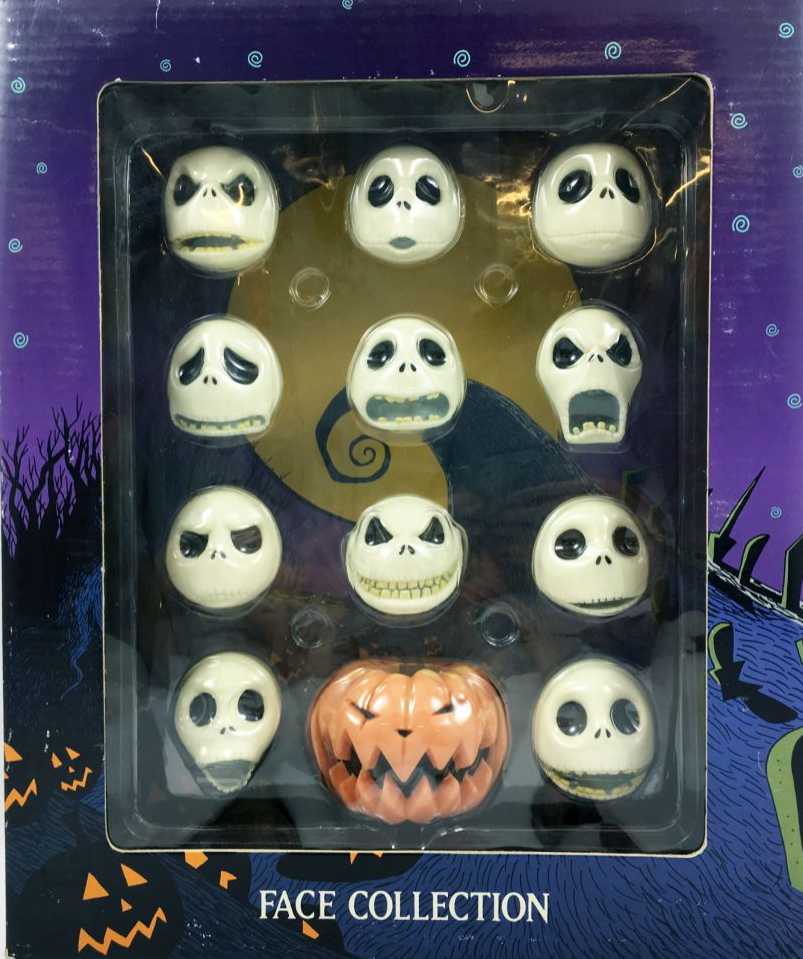 Jun Planning 1999 12" The Nightmare Before Christmas Jack Skellington Face Collection Action Figure