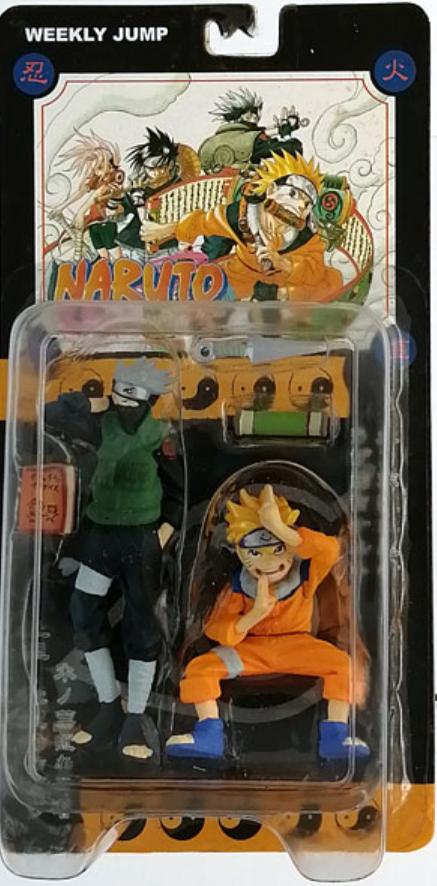 Weekly Jump Original Naruto & Kakshi Trading Figure