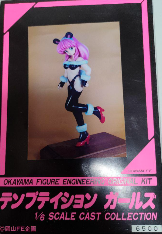 Okayama Figure Engineering 1/6 Original T Girls Collection Vol 2 Charming Panda Shiho Chan Cold Cast Model Kit Figure