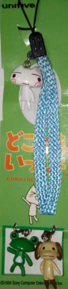Unifive 1999 Namco Doko Demo Issyo Sony Cat Toro Ricky Pierre Phone Strap Figure