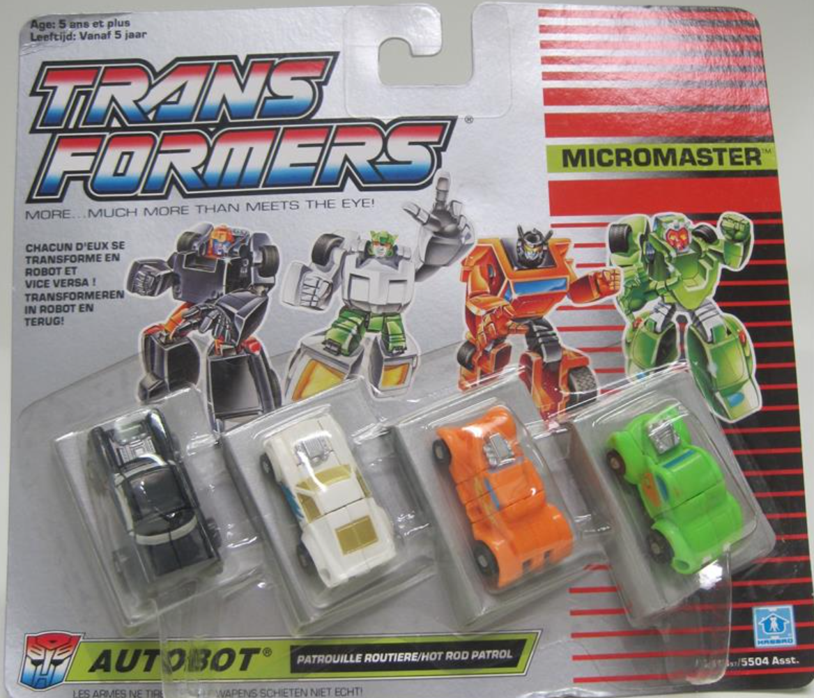 Hasbro 1989 Transformers Micromaster Autobot Hot Rod Patrol Action Figure Set
