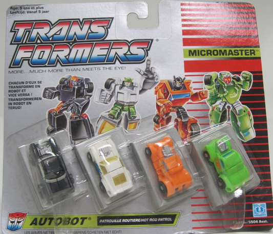 Hasbro 1989 Transformers Micromaster Autobot Hot Rod Patrol Action Figure Set