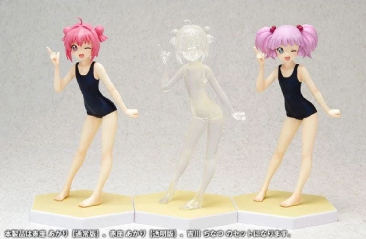 Wave 1/10 Beach Queens Akari Akaza & Chinatsu Yoshikawa Limited Edition ver Swimsuit Bikini Pvc Figure