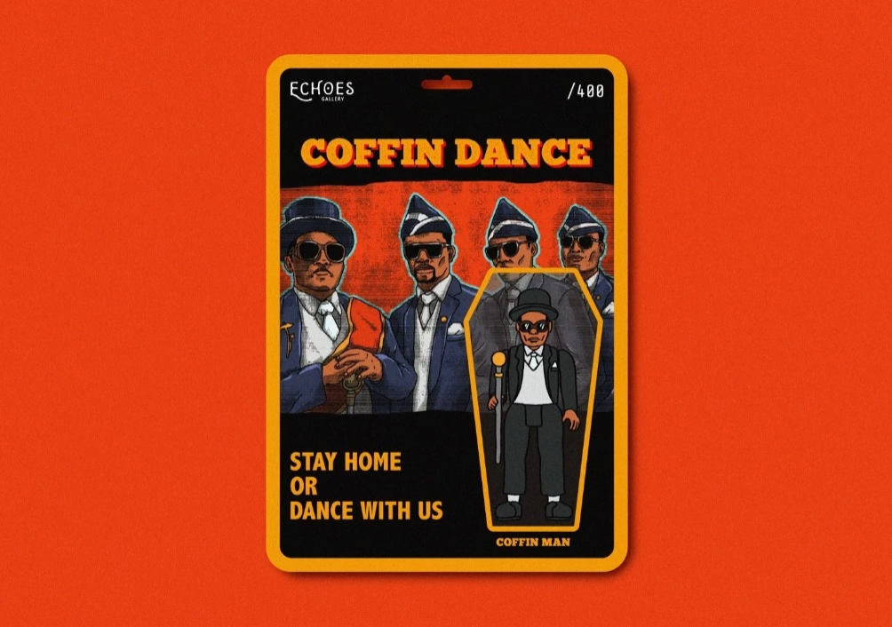 Echoes Gallery Coffin Dance Coffin Man 4" Trading Figure