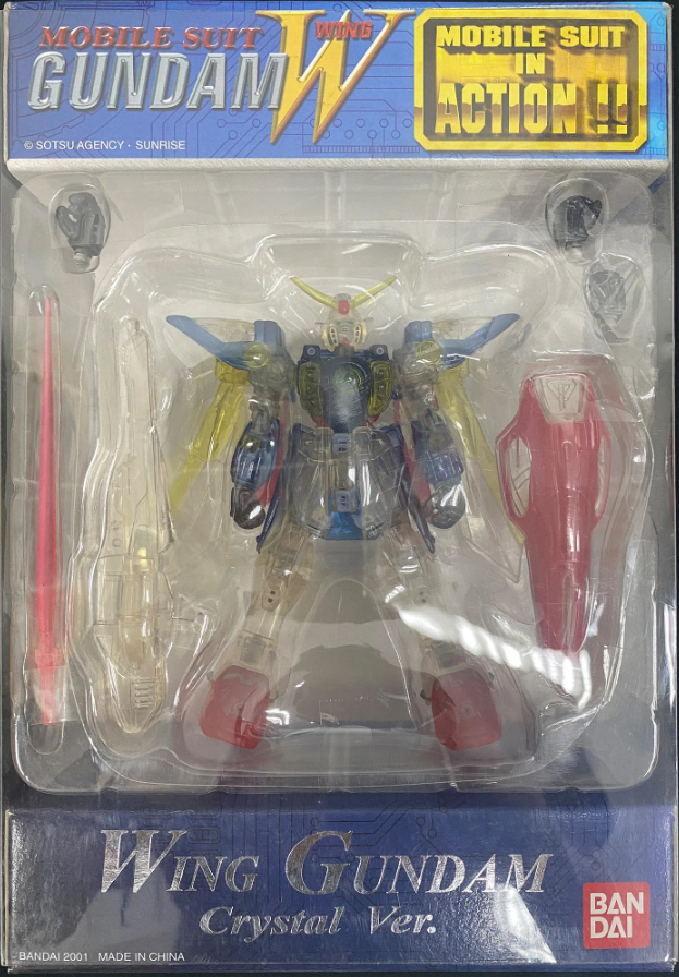 Bandai 2001 Mobile Suit in Action MSIA MIA XXXG-01W Wing Gundam Crystal ver Figure
