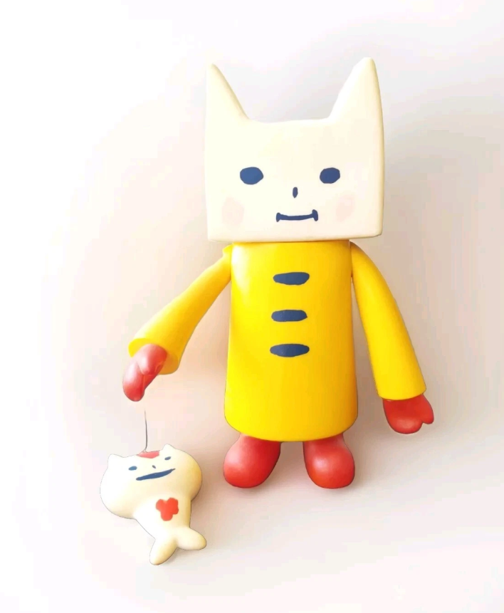 Toy2R 2006 Galle Colle Nekonoko Cat Yellow ver 6" Soft Vinyl Figure