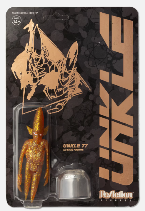 Super 7 ReAction Futura XXV Years of Unkle 77 Gold Edition 3.75" Soft Vinyl Figure