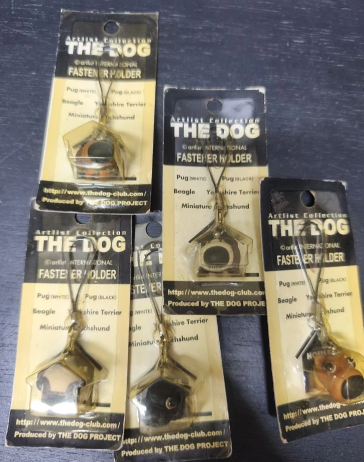 Strange Ratio Classic The Dog Artlist Collection 5 Fastener Holder Strap Trading Figure Set