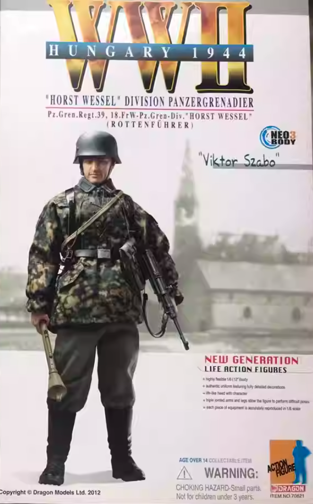 Dragon 1/6 12" 70821 WWII Hungary 1944 Horst Wessel Division Panzergrenadier Rottenfuhrer Viktor Szabo Action Figure