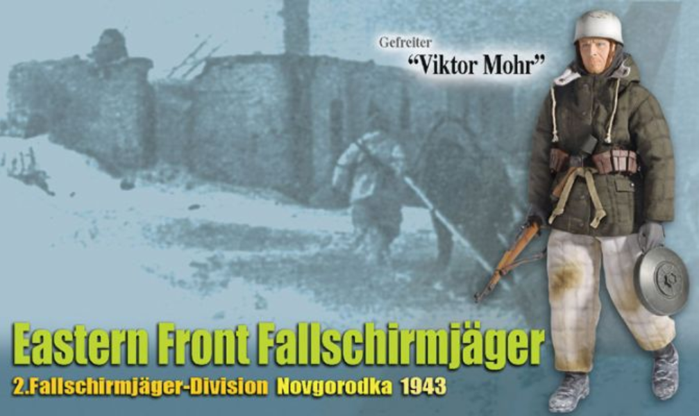Dragon 1/6 12" 70706 Novgorodka 1943 Eastern Front Fallschirmjager 2 Fallschirmjager Division Viktor Mohr Action Figure