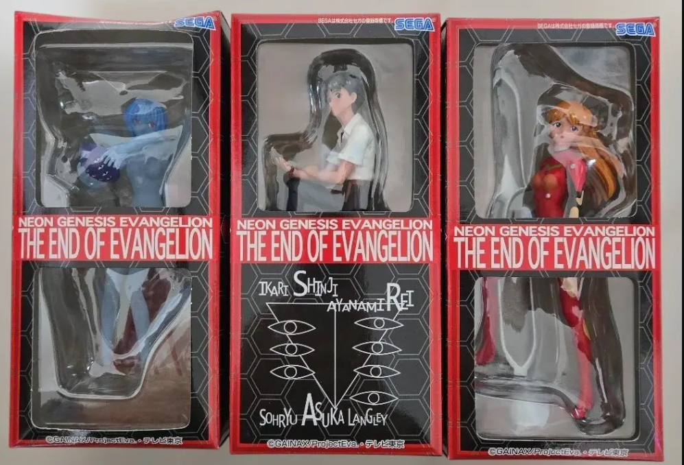 Sega Neon Genesis Evangelion The End of 3 Evangelion Pvc Trading Figure Set