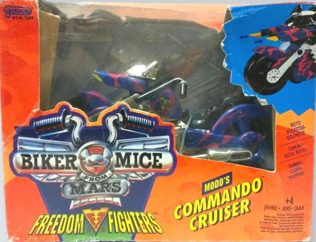Galoob Biker Mice From Mars Freedom Fighters Modo's Commando Cruiser Bike Figure