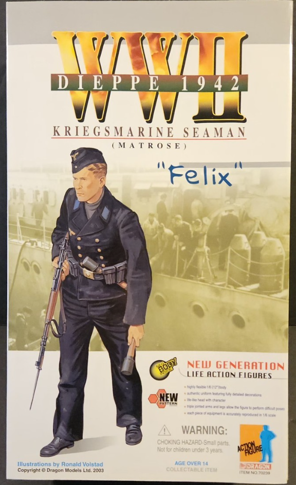 Dragon 1/6 12" 70239 WWII Dieppe 1942 German Kriegsmarine Seaman Felix Action Figure