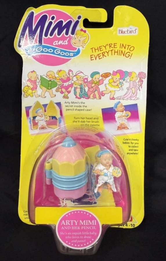 Mattel 1995 Mimi and the Goo Goos Arty Mimi and Her Pencil Trading Figure