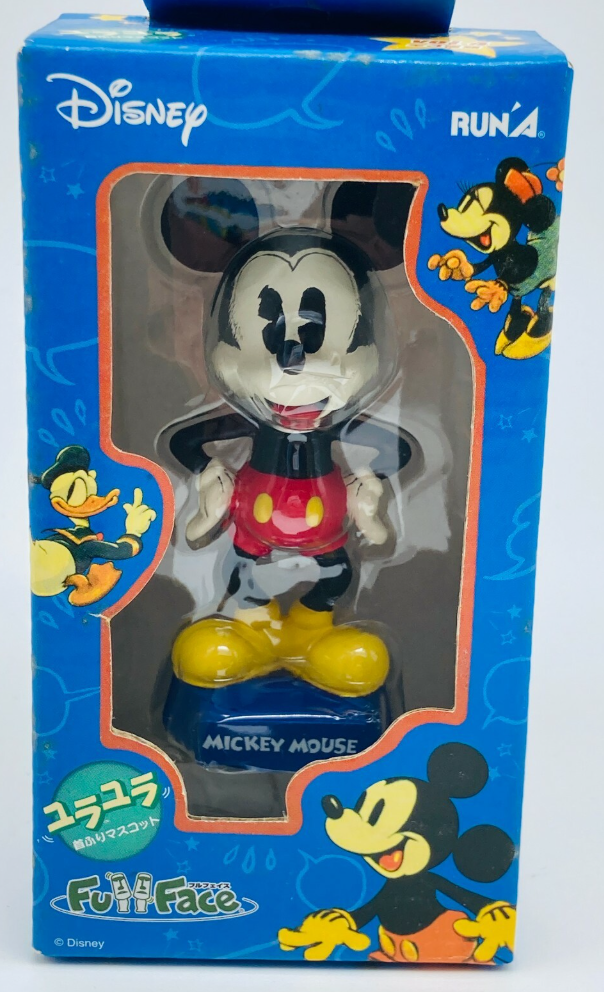 Run'a Disney Mickey Mouse Bobble Head Full Face Trading Figure