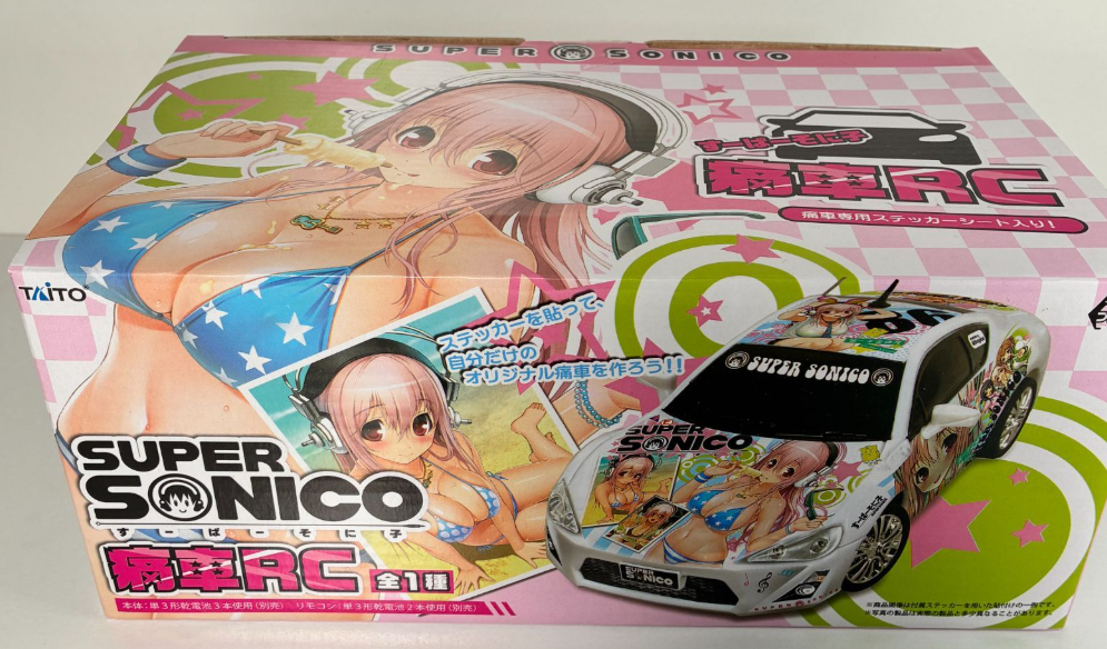 Taito Nitro Super Sonico Itasha RC Radio Control Car Action Figure