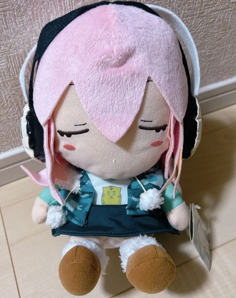 Taito Nitro Super Sonico Dancing Plush Closed Eyes ver 8" Plush Doll Figure