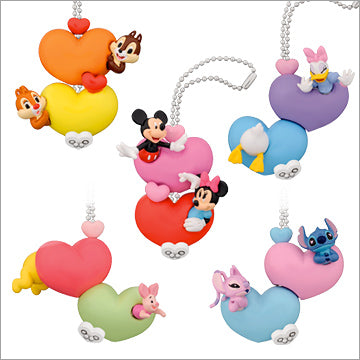 Takara Tomy 2010 T-Arts Disney Sweet Heart Mascot 5 Strap Collection Figure Set
