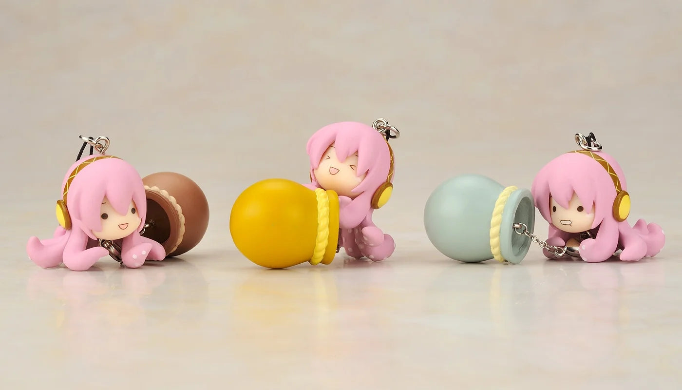 Good Smile Vocaloid Tako Luka 3 Mascot Strap Charm Trading Collection Figure Set